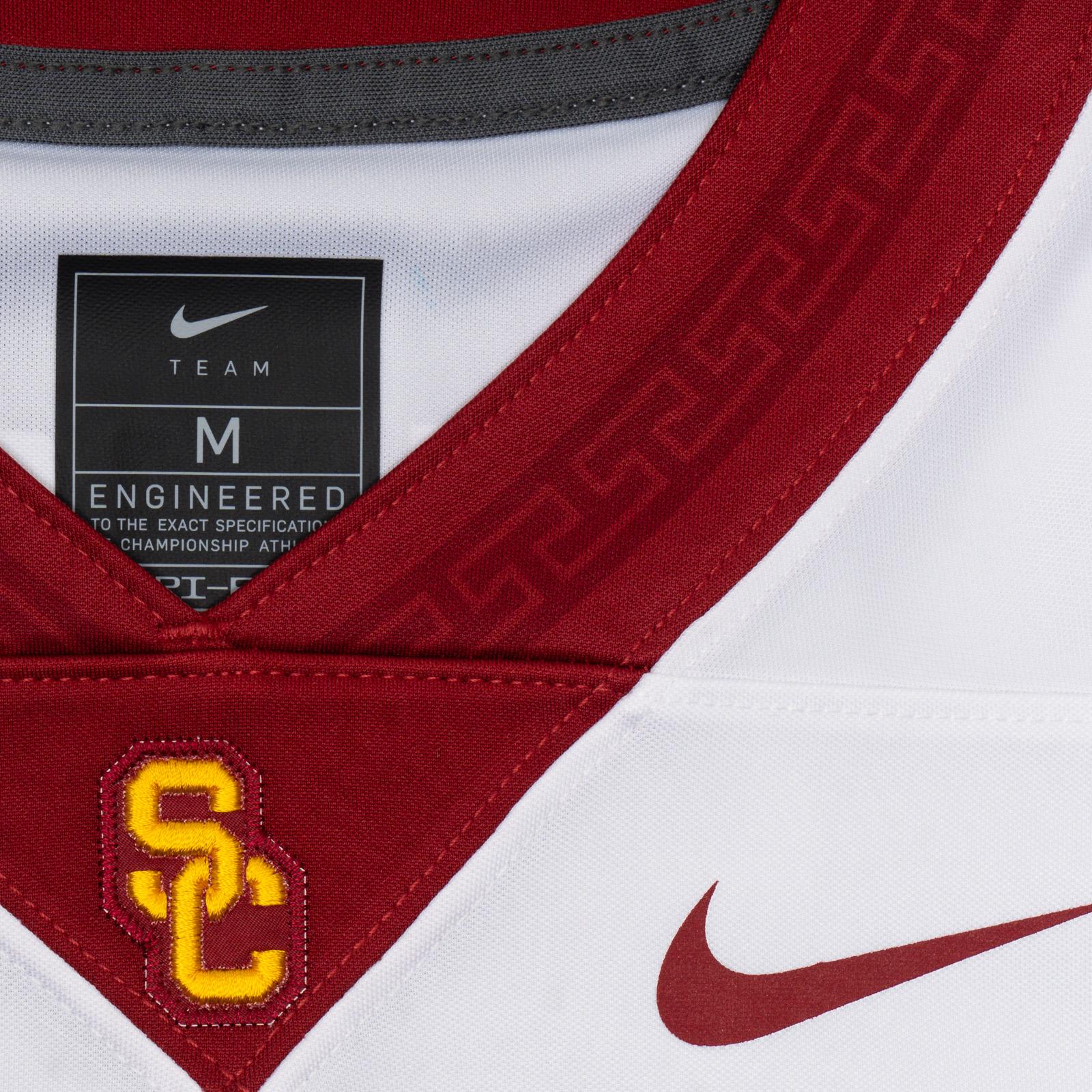 USC Trojans Men's Nike White #8 Ja'Kobi Lane USC Mens Football